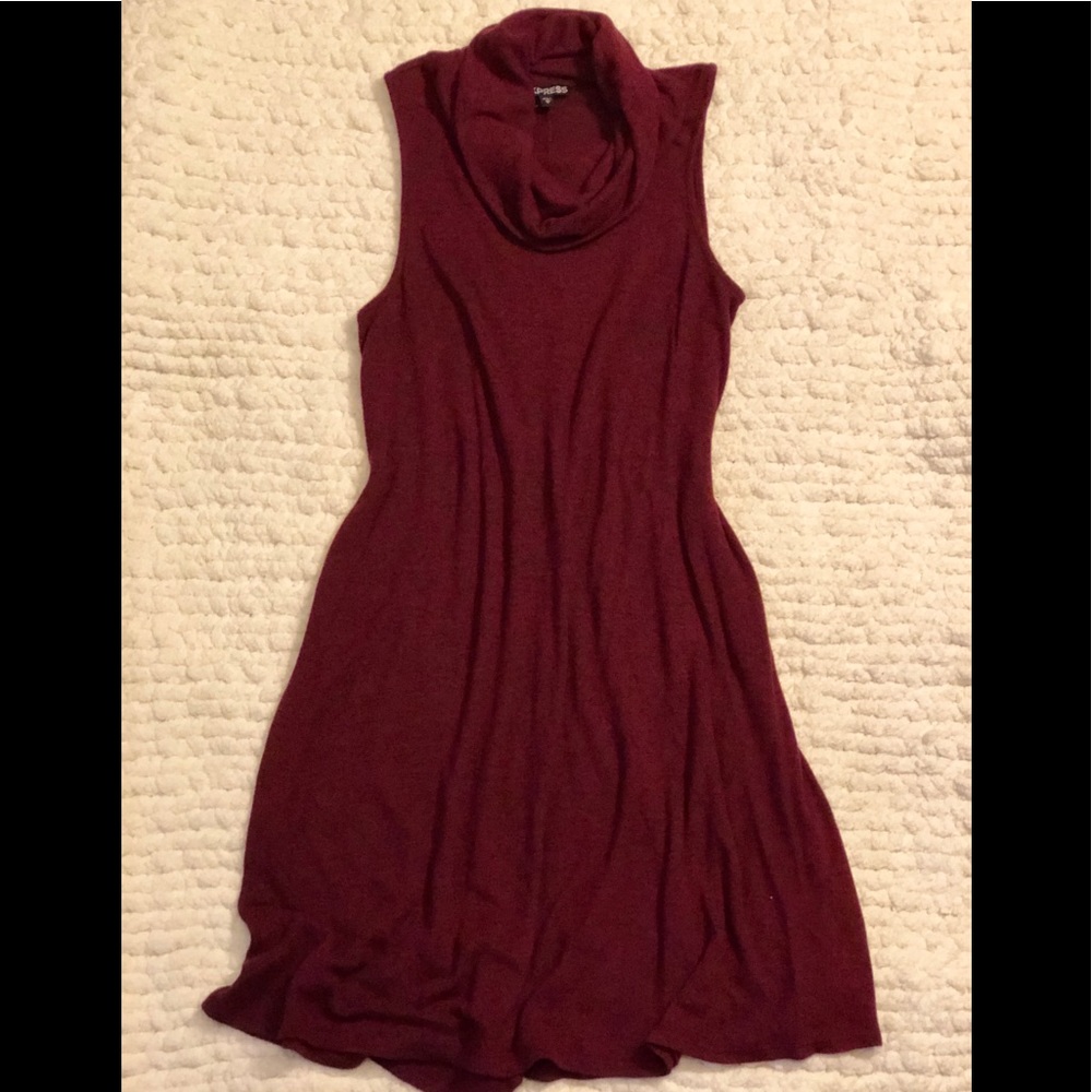 Sleeveless sweater dress